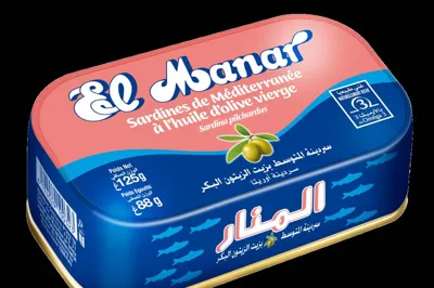 Photographie de sardines huile d'olive 125g x12 el manar